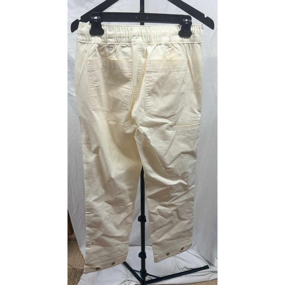 Duluth NEW! Women's Dobby Pull-On Tie Waist Pants In Antique White Sz 6L - Picture 8 of 8